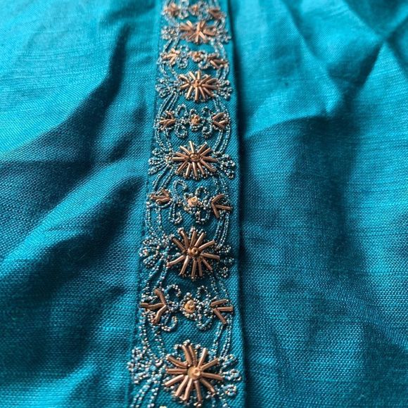 Lux Silk‎ Viscose Blend Long Tunic Kurta NWOT XXL 🥰 - Picture 1 of 6